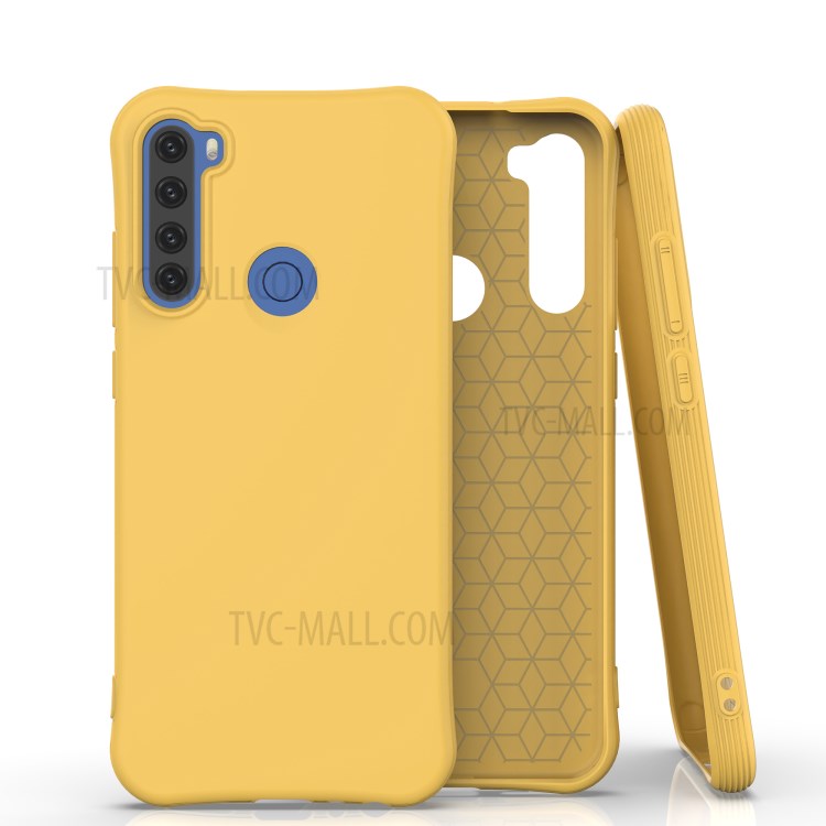 Matte Soft TPU Cell Phone Cover for Xiaomi Redmi Note 8T - Yellow-1