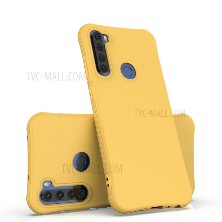 Matte Soft TPU Cell Phone Cover for Xiaomi Redmi Note 8T - Yellow-3