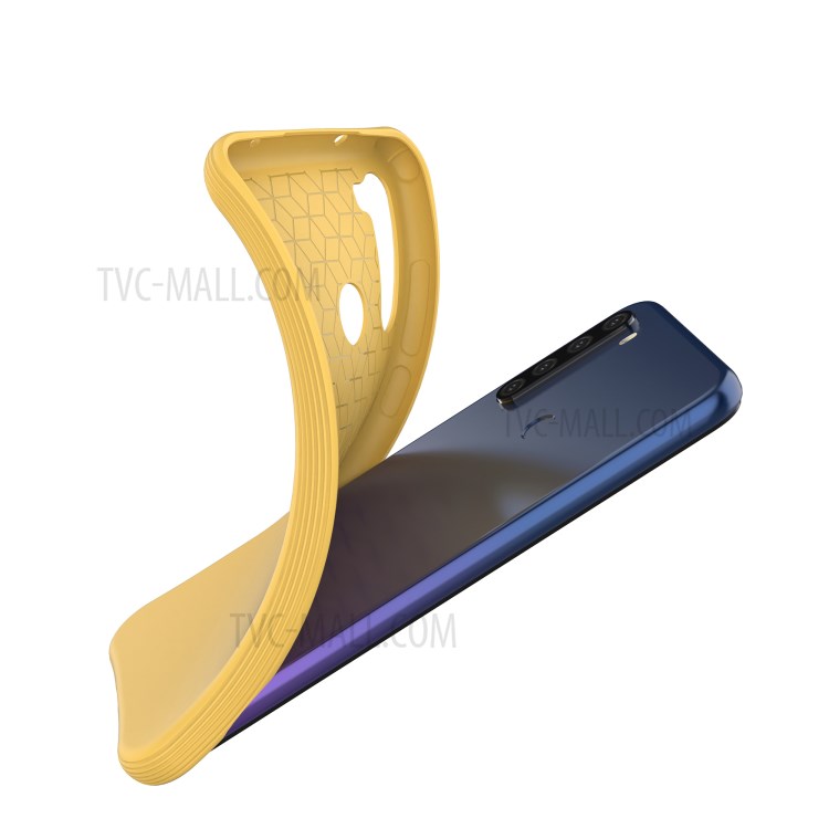 Matte Soft TPU Cell Phone Cover for Xiaomi Redmi Note 8T - Yellow-4