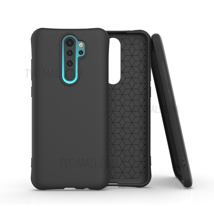 Fosco TPU Shell Telefone Móvel Para Xiaomi Redmi Nota 8 Pro - Preto-1