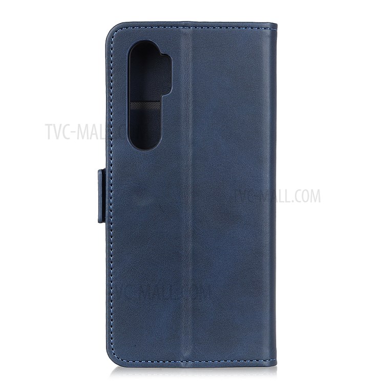 Wallet Stand Magnetic Closure Style Leather Cover Shell for Xiaomi Mi Note 10 Lite - Blue-5