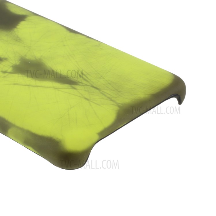 Indução Térmica Cor Fluorescente Mudando Revestido De Couro PU Tampa Do PC Para Xiaomi MI 10 / Mi 10 Pro - Verde-5
