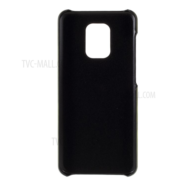 Thermal Induction Fluorescent Color Changing PU Leather Coated PC Shell for Xiaomi Redmi Note 9S/Note 9 Pro/Note 9 Pro Max - Black / Green-2