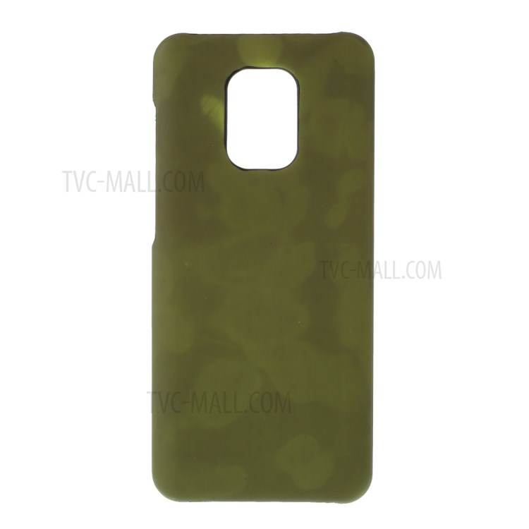 Thermal Induction Fluorescent Color Changing PU Leather Coated PC Shell for Xiaomi Redmi Note 9S/Note 9 Pro/Note 9 Pro Max - Black / Green-7