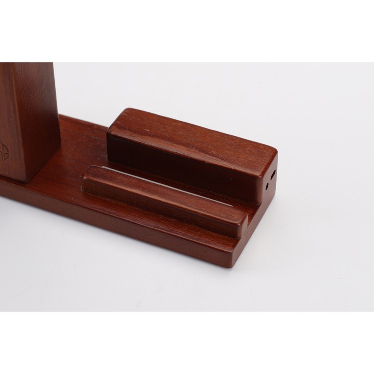 Wooden Phone Holder Docking Stand with USB Fan and 3 USB Ports for Smartphone Apple Watch-12