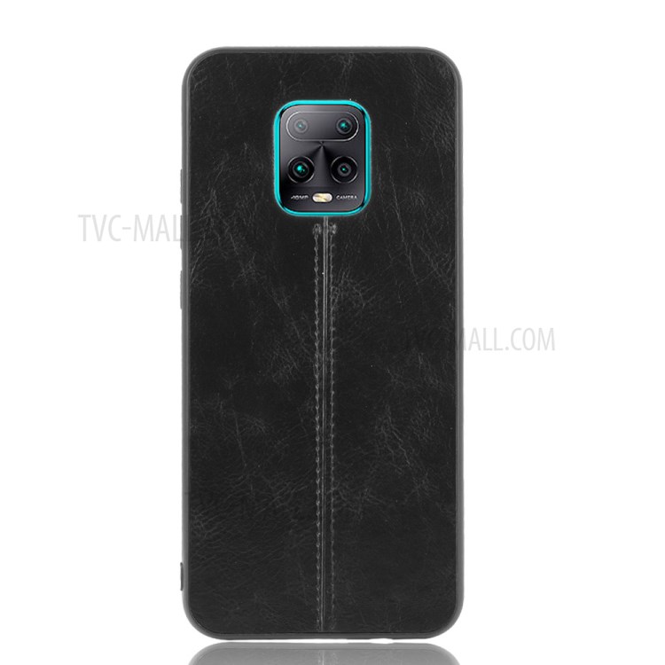 PU Leather Coated PC + TPU Mobile Phone Cover for Xiaomi Redmi 10X 5G/Redmi 10X Pro 5G - Black-3