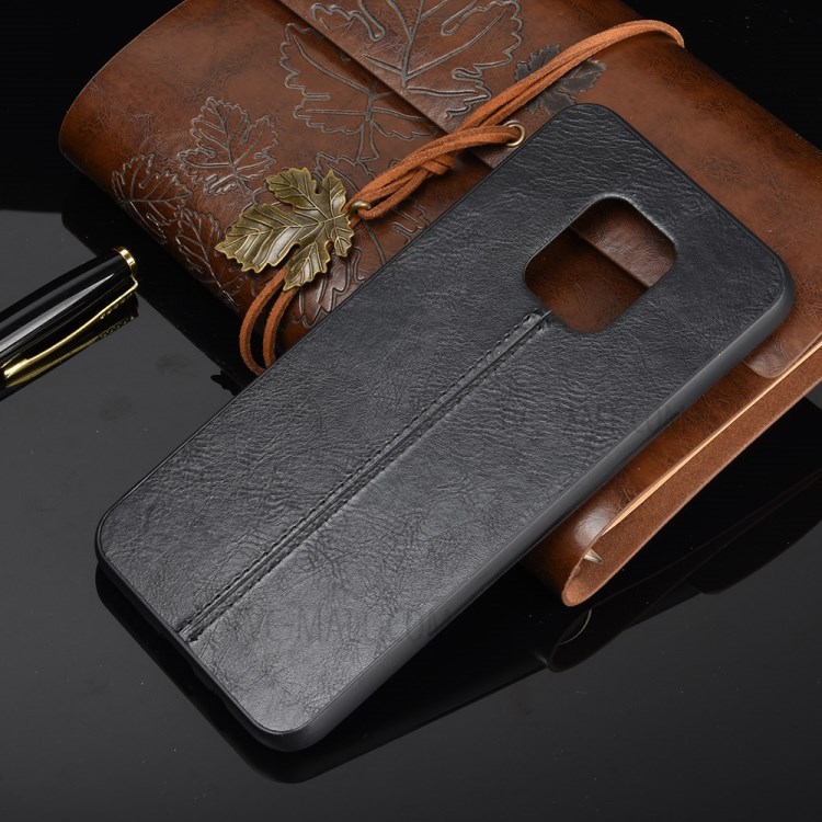PU Leather Coated PC + TPU Mobile Phone Cover for Xiaomi Redmi 10X 5G/Redmi 10X Pro 5G - Black-7