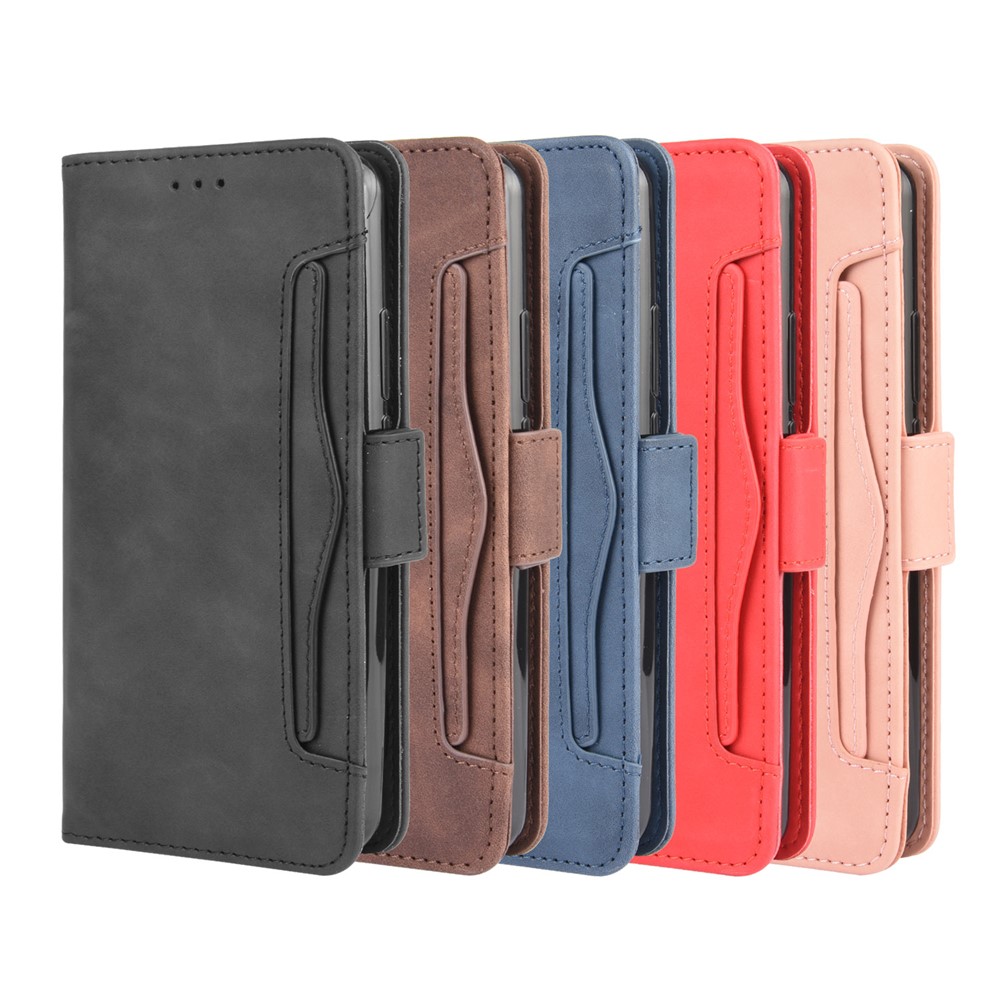 Carteira Ficar Tampa Do Telefone De Couro Da Aleta Para Xiaomi Redmi 9 - Preto-13