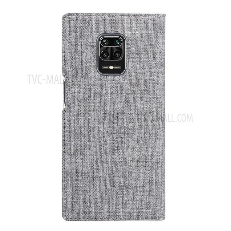 Vili DMX Cross Textur Leder Flip -abdeckung Für Xiaomi Redmi Note 9s/note 9 Pro/Note 9 Pro Max - Grau