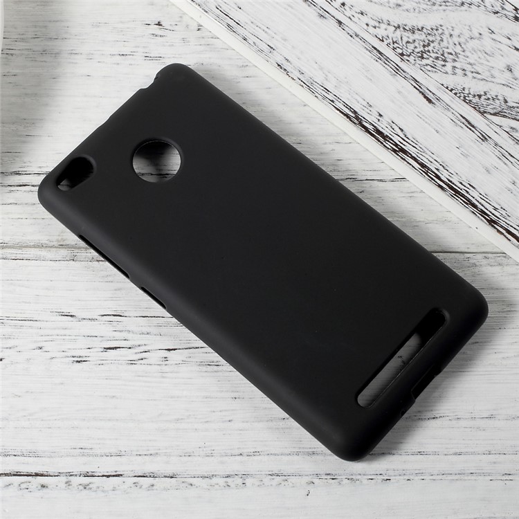 Matte Skin TPU Protective Phone Case for Xiaomi Redmi 3s - Black-2
