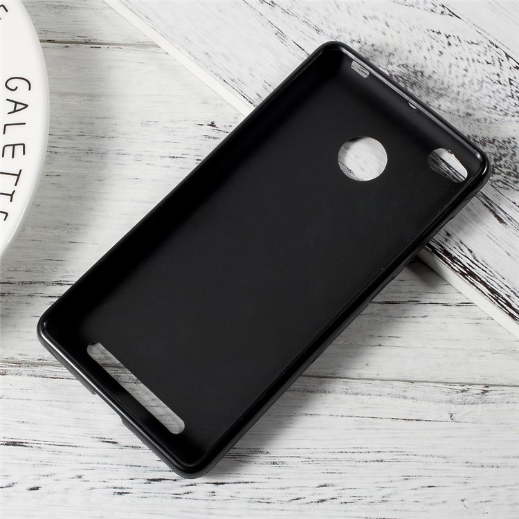 Matte Skin TPU Protective Phone Case for Xiaomi Redmi 3s - Black-4