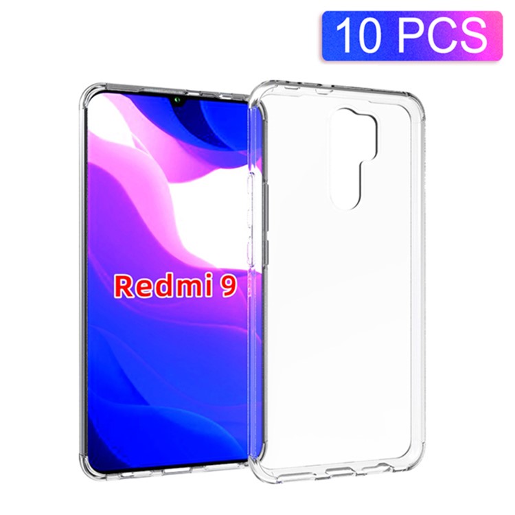 10PCS HD Boîtier De Téléphone TPU Clair Et Doux Pour Xiaomi Redmi 9-1