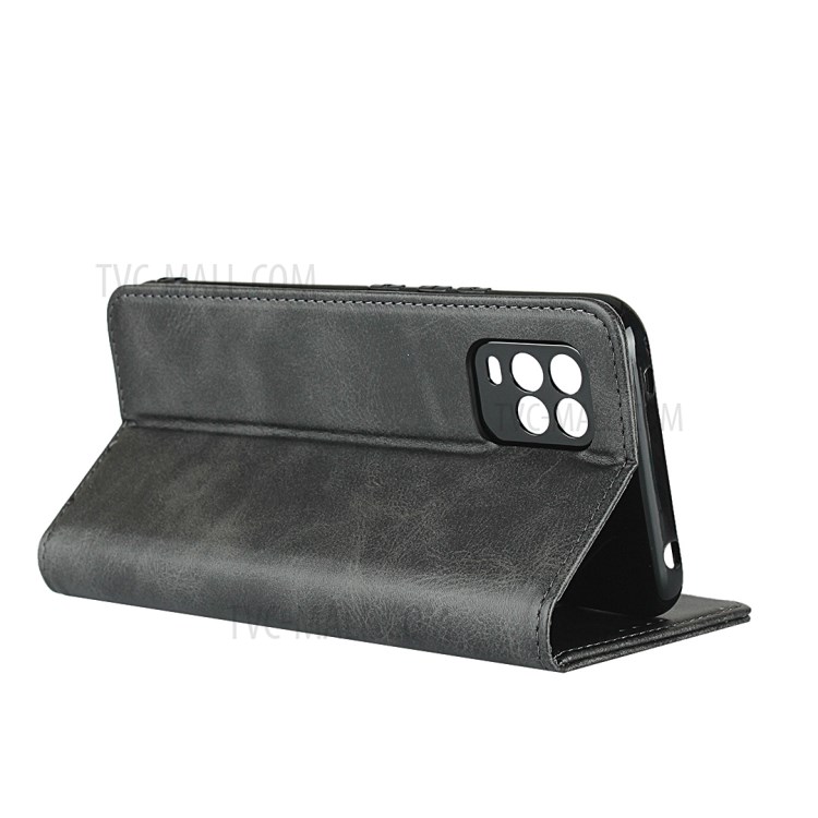 Auto-absorbed Leather Stylish Case for Xiaomi Mi 10 Lite 5G - Black-5