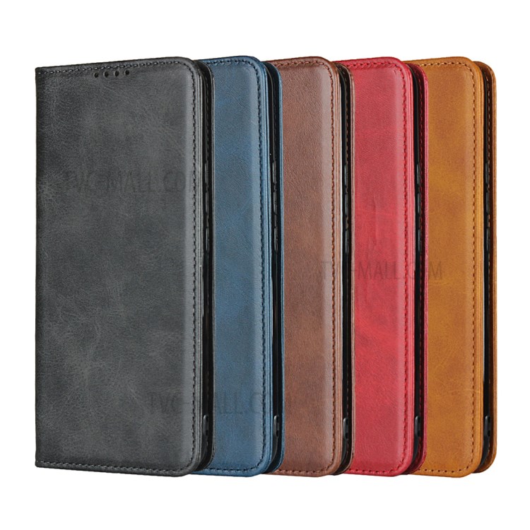Auto-absorbed Leather Stylish Case for Xiaomi Mi 10 Lite 5G - Black-8