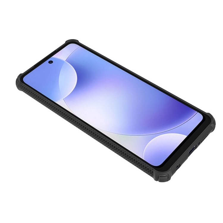 Kriegerstil Rotierender PC+TPU -shell Für Xiaomi Poco M2 Pro/Redmi Note 9 Pro Max/9 Pro/9s - Schwarz