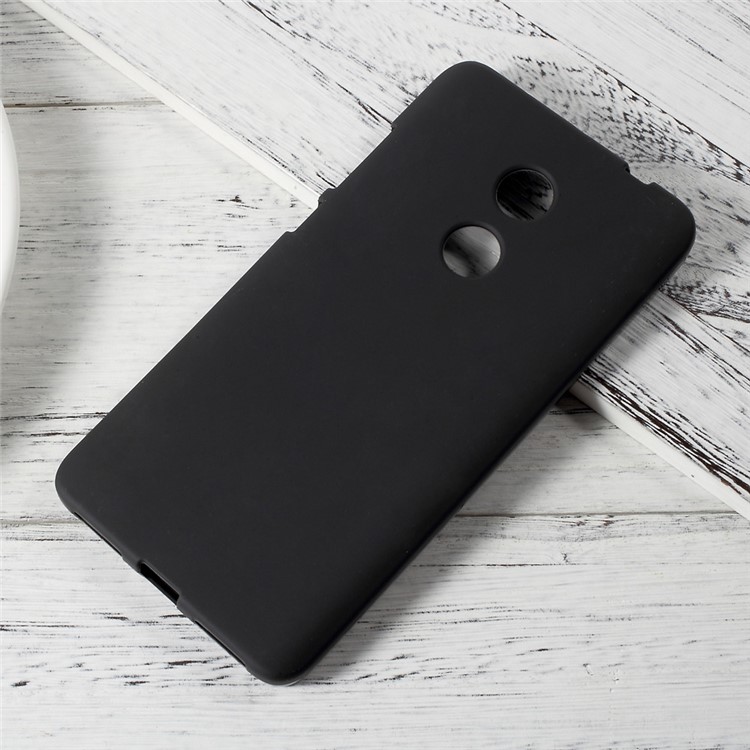 Matte Skin Soft TPU Phone Case for Xiaomi Redmi Note 4 - Black-1