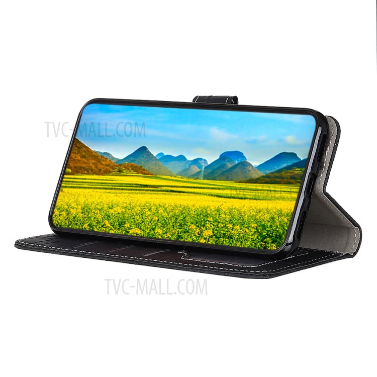 Support Portefeuille Texture Crocodile Coquille En Cuir À Rabat Pour Xiaomi Redmi 9 - Noir-8