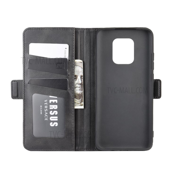 Dupla Capa De Couro Fecho Magnético Para Xiaomi Redmi 10X 5g / Redmi 10X Pro 5G - Preto-4