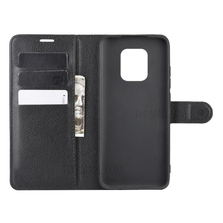 Litchi Texture Wallet Leather Phone Case for Xiaomi Redmi 10X/Redmi 10X Pro 5G - Black-3