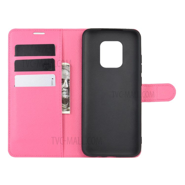 Litchi Texture Wallet Leather Phone Case for Xiaomi Redmi 10X/Redmi 10X Pro 5G - Rose-3