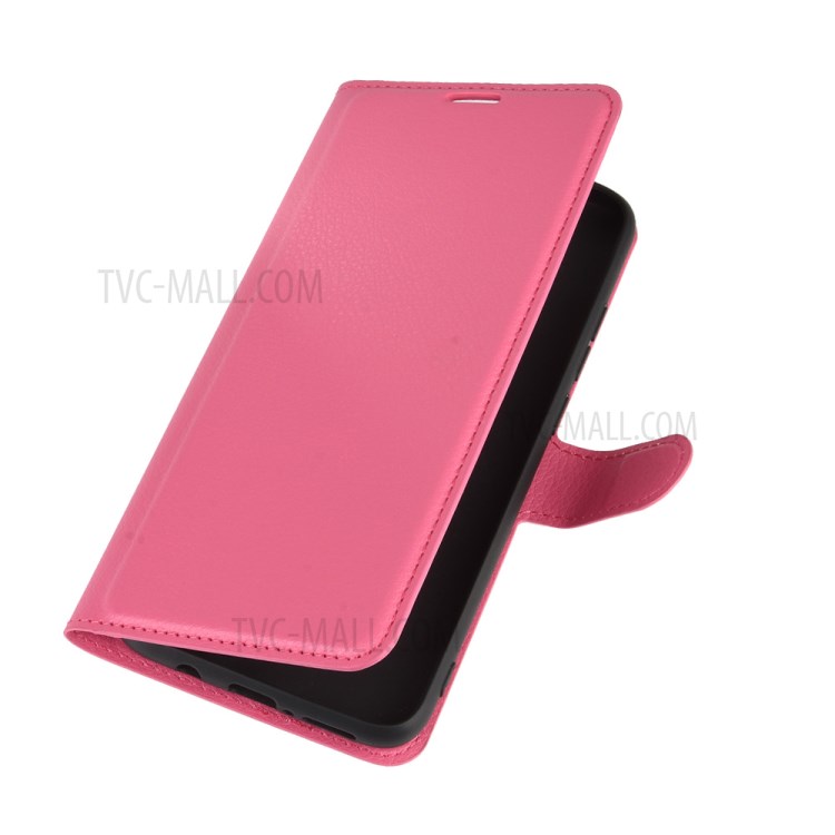 Litchi Texture Wallet Leather Phone Case for Xiaomi Redmi 10X/Redmi 10X Pro 5G - Rose-6