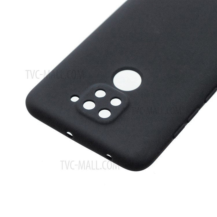 MOLAN CANO Rubberized TPU Cell Phone Case for Xiaomi Redmi Note 9 - Black-4