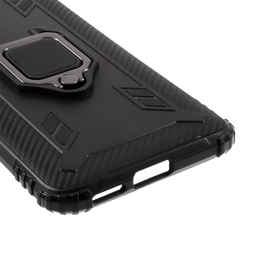 Anti-drop TPU Case with Finger Ring Kickstand for Xiaomi Mi 10 Lite 5G/Mi 10 Youth 5G - Black-6