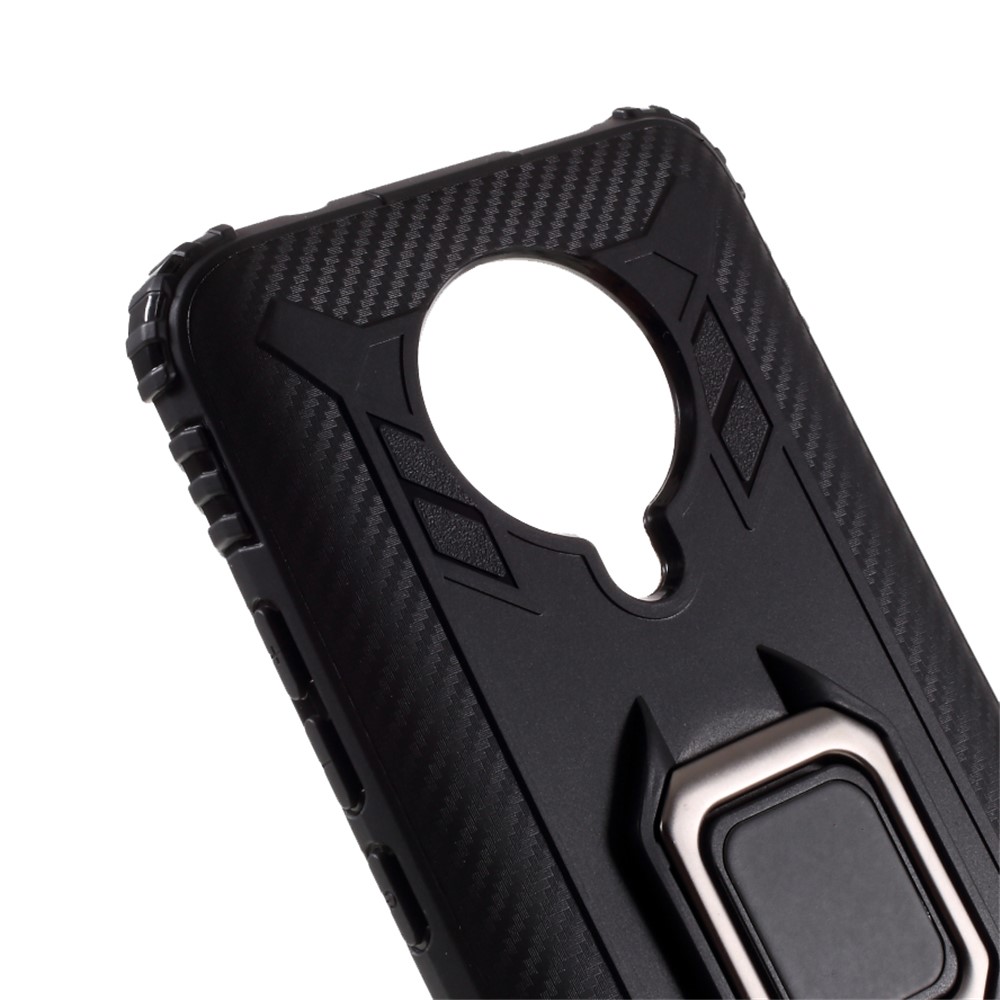 Case TPU di Kickstand Per Dito Per Xiaomi Redmi K30 Pro/Poco F2 Pro - Nero-4