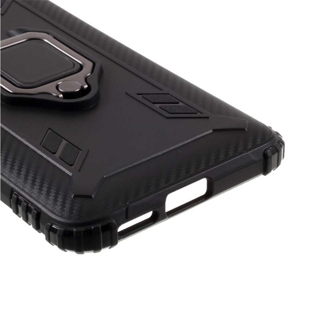 Case TPU di Kickstand Per Dito Per Xiaomi Redmi K30 Pro/Poco F2 Pro - Nero