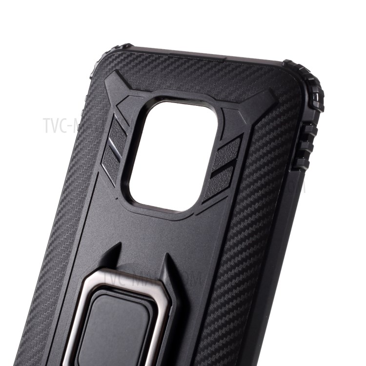 Finger Ring Kickstand Anti-drop TPU Shell for Xiaomi Redmi 10X 5G/10X Pro 5G - Black-4