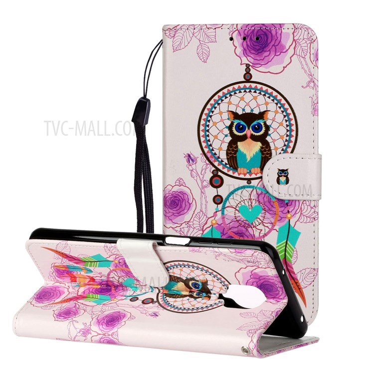 Embossed Patterned Wallet Leather Phone Case for Xiaomi Redmi Note 9S/9 Pro/9 Pro Max - Dream Catcher-2