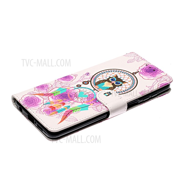 Embossed Patterned Wallet Leather Phone Case for Xiaomi Redmi Note 9S/9 Pro/9 Pro Max - Dream Catcher-6