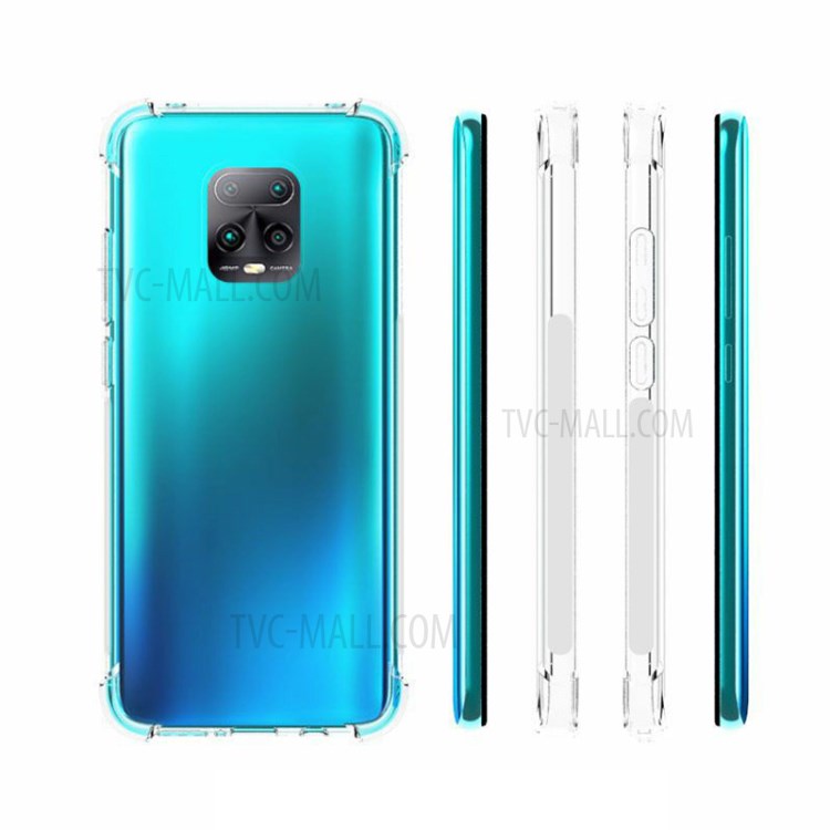 Caso De Telefone Transparente À Prova De Choque Anti-derrapante Para Xiaomi Redmi 10X Pro 5G-5