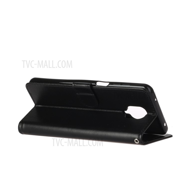 Étui De Protection En Cuir Support De Porte-monnaie Téléphone Pour Les 9S Note De Xiaomi / Redmi Note 9 Pro / Redmi Note 9 Pro Max - Noir-5