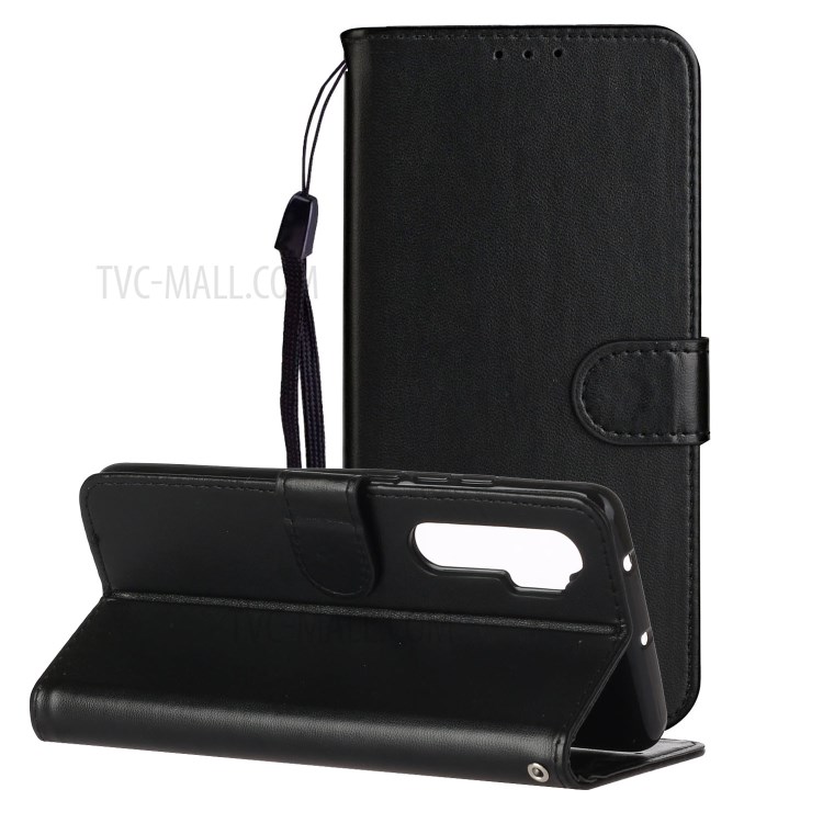 With Wallet Leather Stand Case for Xiaomi Mi Note 10 Lite - Black-1