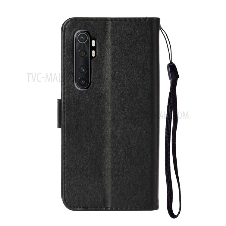 With Wallet Leather Stand Case for Xiaomi Mi Note 10 Lite - Black-4