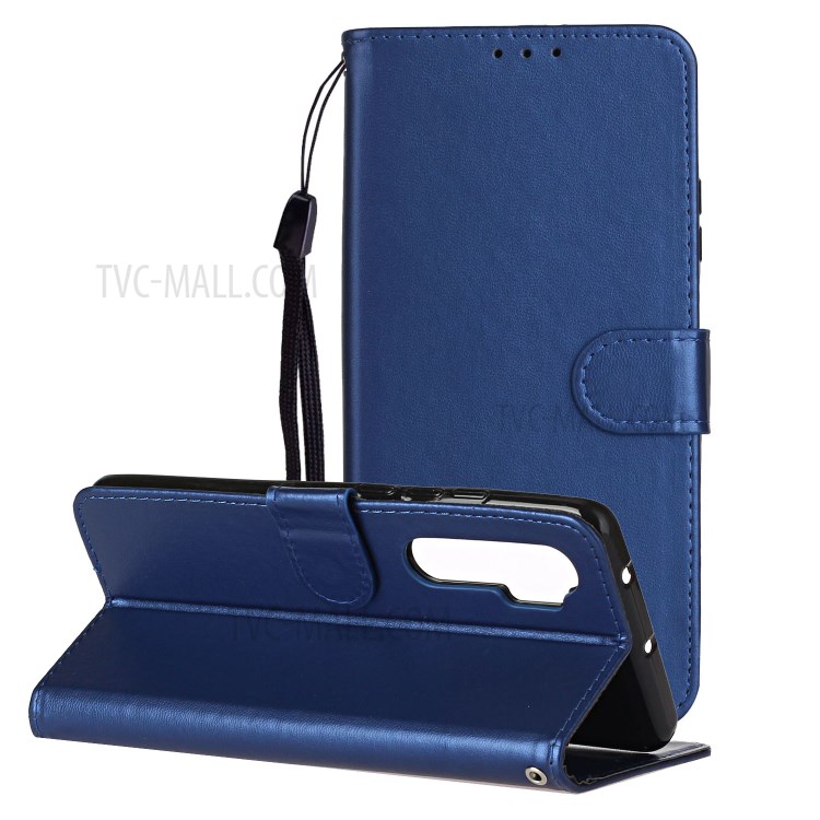 With Wallet Leather Stand Case for Xiaomi Mi Note 10 Lite - Blue-1