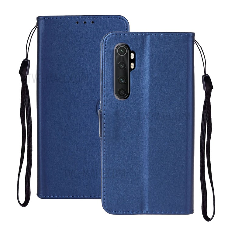 With Wallet Leather Stand Case for Xiaomi Mi Note 10 Lite - Blue-2