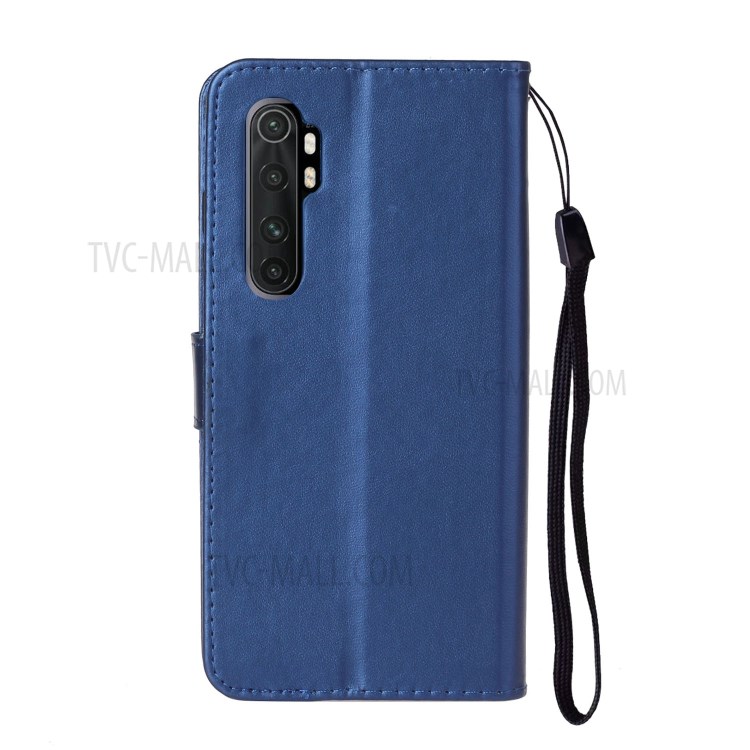 With Wallet Leather Stand Case for Xiaomi Mi Note 10 Lite - Blue-4