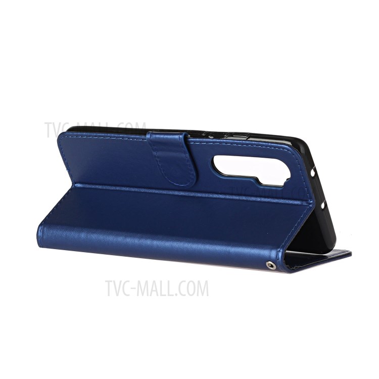 With Wallet Leather Stand Case for Xiaomi Mi Note 10 Lite - Blue-5