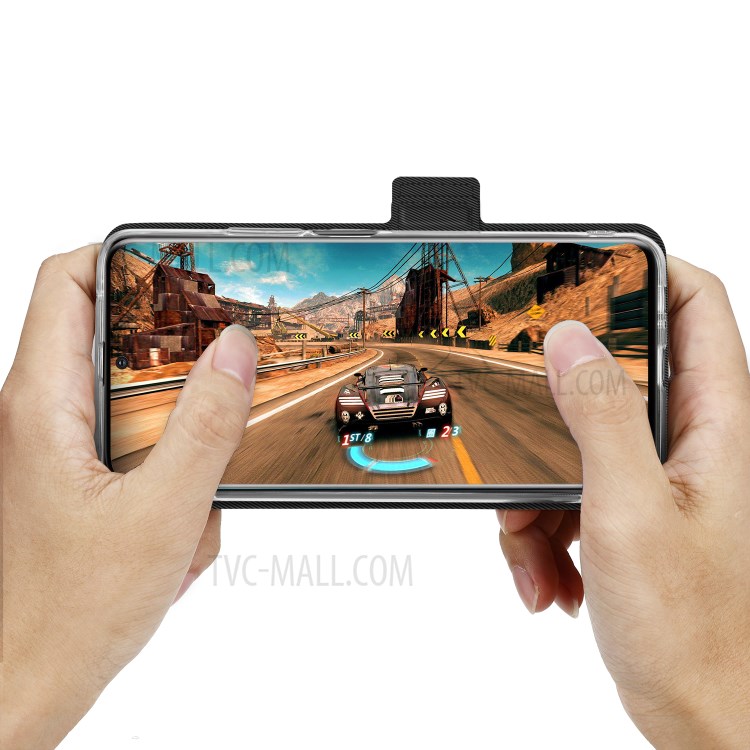Slot De Cartão Estar Caso De Telefone De Couro Da Aleta Para 9s Nota Xiaomi Redmi / Nota 9 Pro / Nota 9 Pro Max - Preto-5