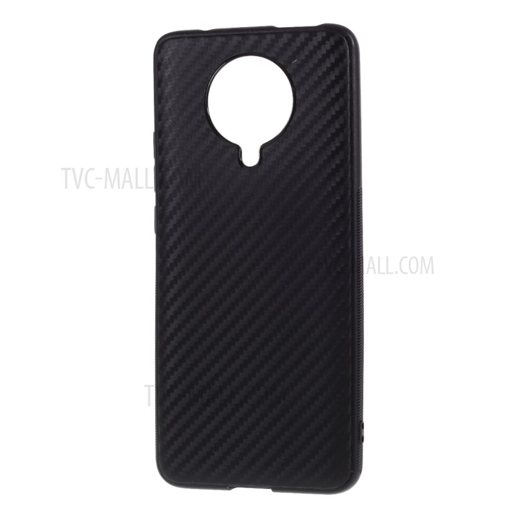 Fibre De Carbone Téléphone Cellulaire TPU Cas Pour Xiaomi Redmi K30 Pro - Noir-2