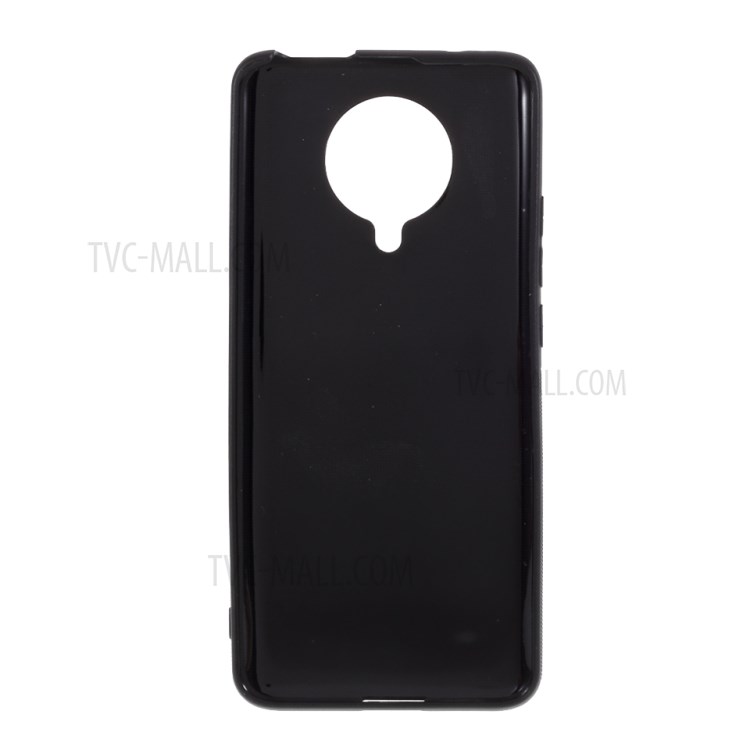 Fibre De Carbone Téléphone Cellulaire TPU Cas Pour Xiaomi Redmi K30 Pro - Noir-3