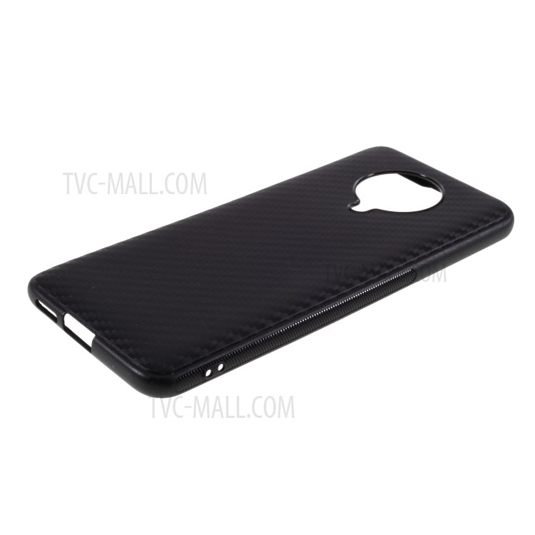 Fibre De Carbone Téléphone Cellulaire TPU Cas Pour Xiaomi Redmi K30 Pro - Noir-5