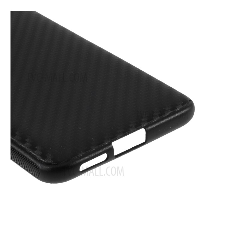 Fibre De Carbone Téléphone Cellulaire TPU Cas Pour Xiaomi Redmi K30 Pro - Noir-6