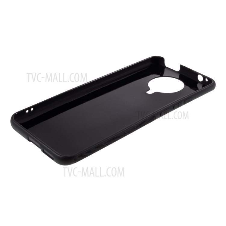 Fibre De Carbone Téléphone Cellulaire TPU Cas Pour Xiaomi Redmi K30 Pro - Noir-7