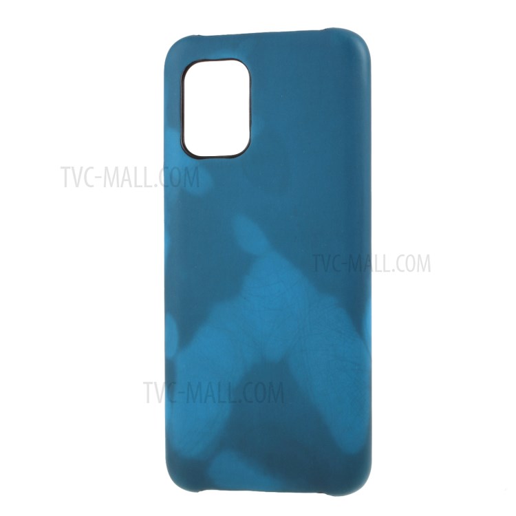 Thermal Induction Fluorescent Color Changing Plastic Case for Xiaomi Mi 10 Lite 5G - Blue-1