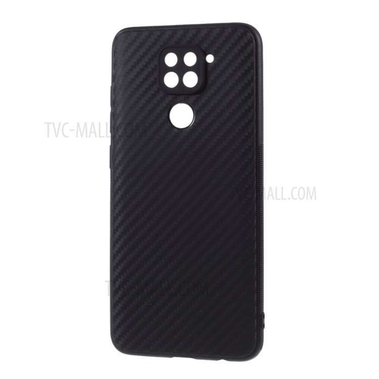 Carbon Fiber TPU Case for Xiaomi Redmi Note 9 - Black-2