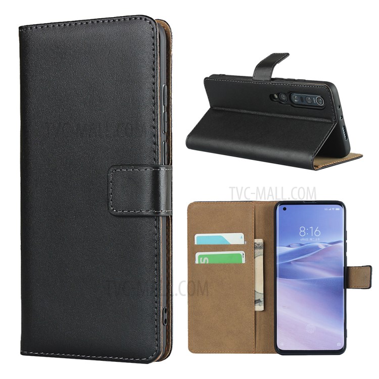 Support Véritable Porte-monnaie En Cuir Cas De Téléphone Portable Pour Xiaomi Mi 10 Pro-1