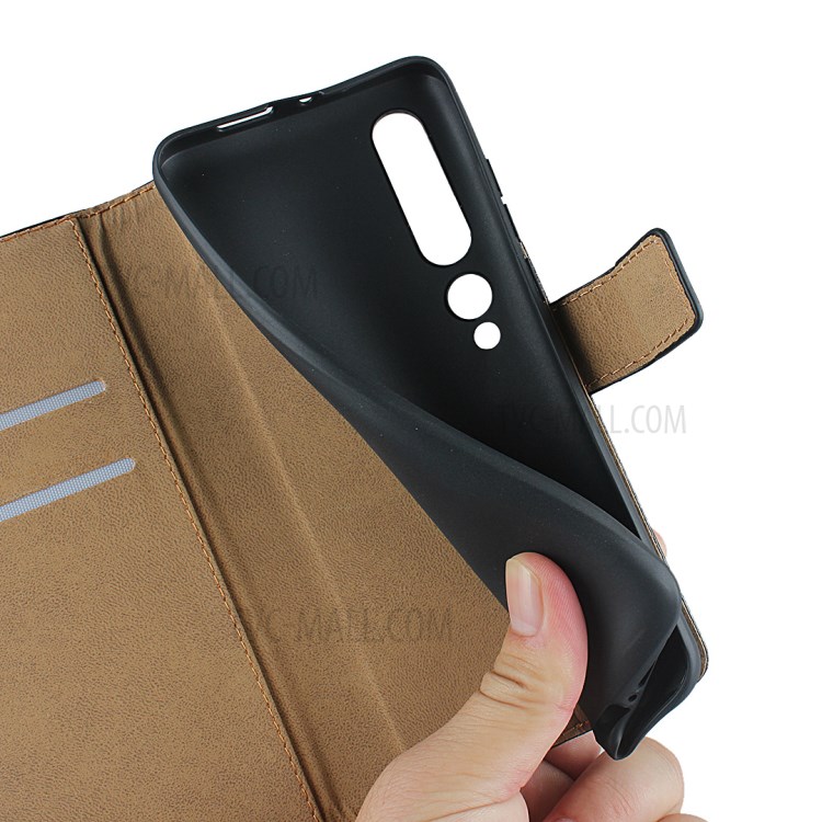 Support Véritable Porte-monnaie En Cuir Cas De Téléphone Portable Pour Xiaomi Mi 10 Pro-12